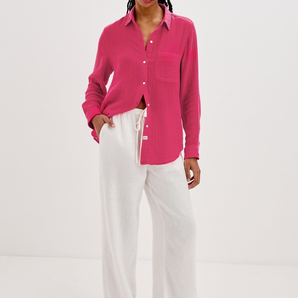 Rails Pink Button-Up Shirt - Picture 3 of 8